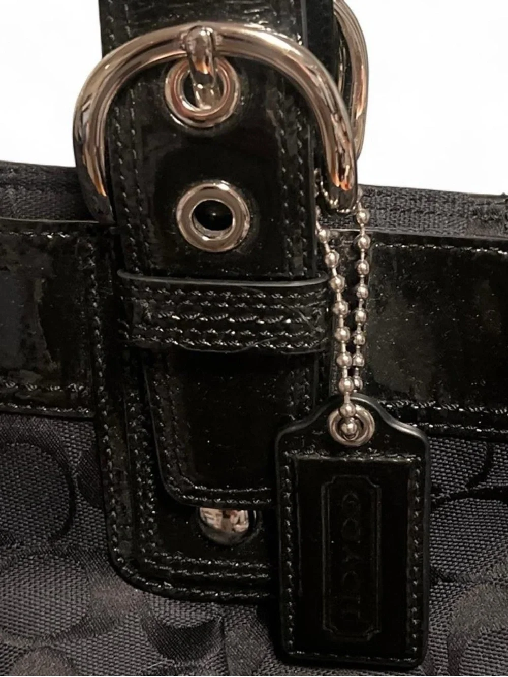 NWOT: Authentic Coach Soho Signature Pleated Tote (Style no. F13742) - Picture 2 of 6